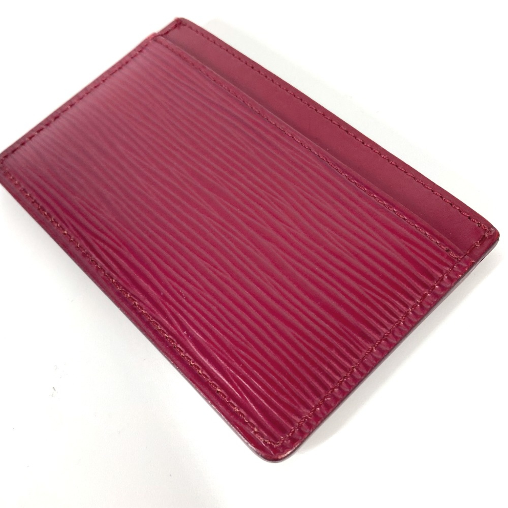 Louis Vuitton M60327 Epi Business Card Holder Pass Case Card Case Fuchsia pink