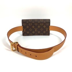 Louis Vuitton M44667 Monogram Shoulder Bag with belt Waist Pouch Brown