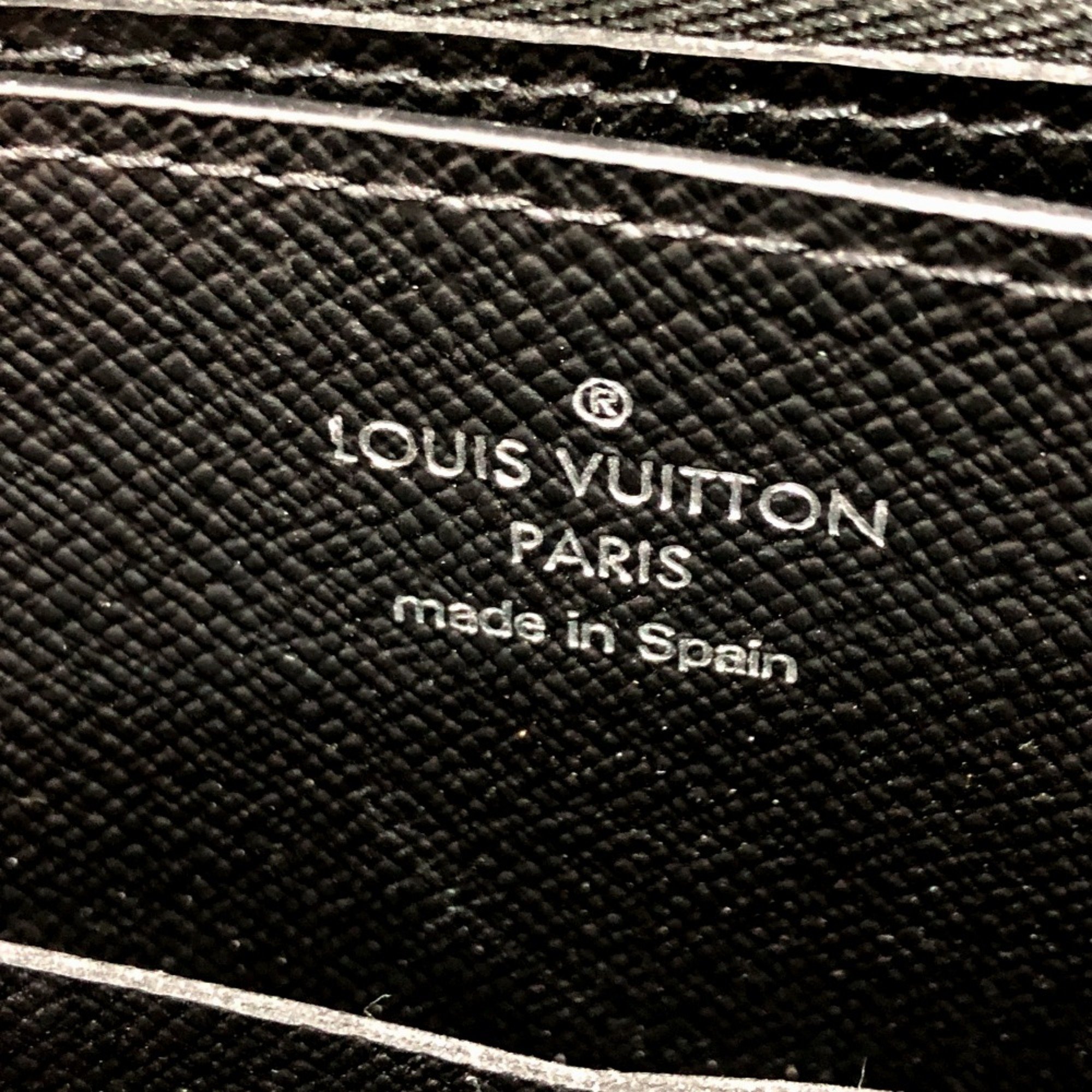 Louis Vuitton M61698 MonogramEclipse Hand Bag Travel case Long Wallet Black SilverHardware