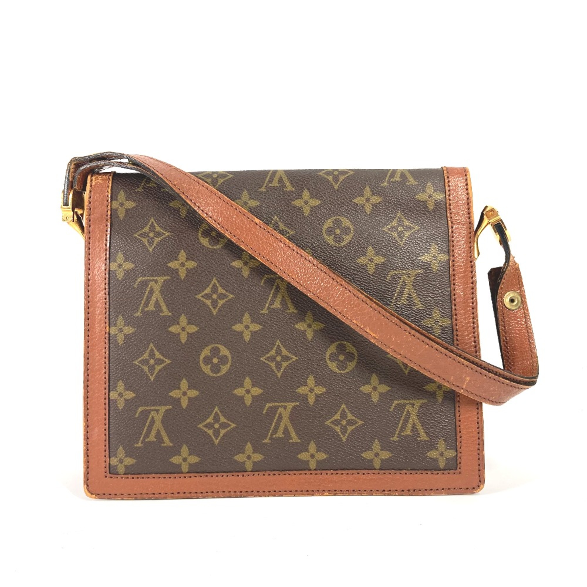 Louis Vuitton M51410 Monogram Shoulder Shoulder Bag Brown