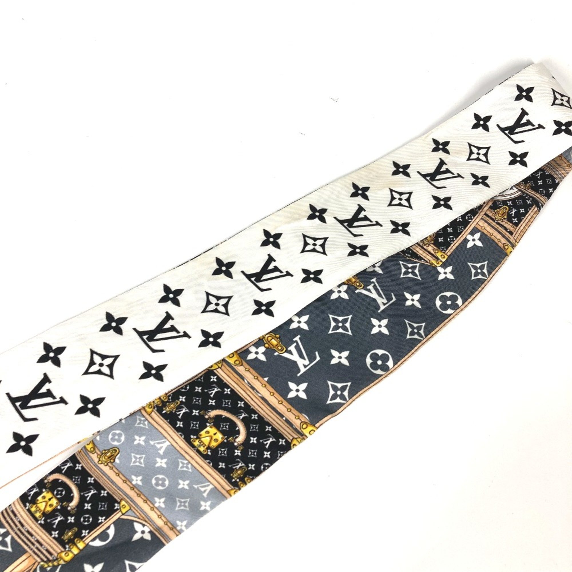 Louis Vuitton M76442 Monogram BandeauScarf Scarf Black