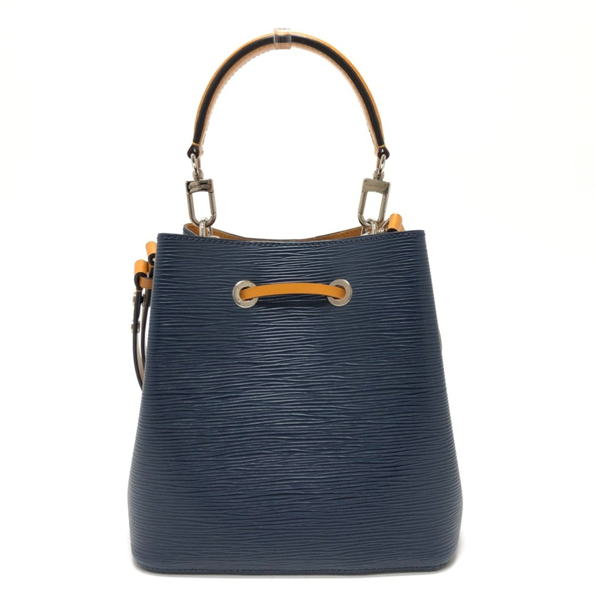 Louis Vuitton M53610 Epi Bicolor Shoulder Bag Hand Bag Shoulder Bag Andigo/Saffron Navy SilverHardware