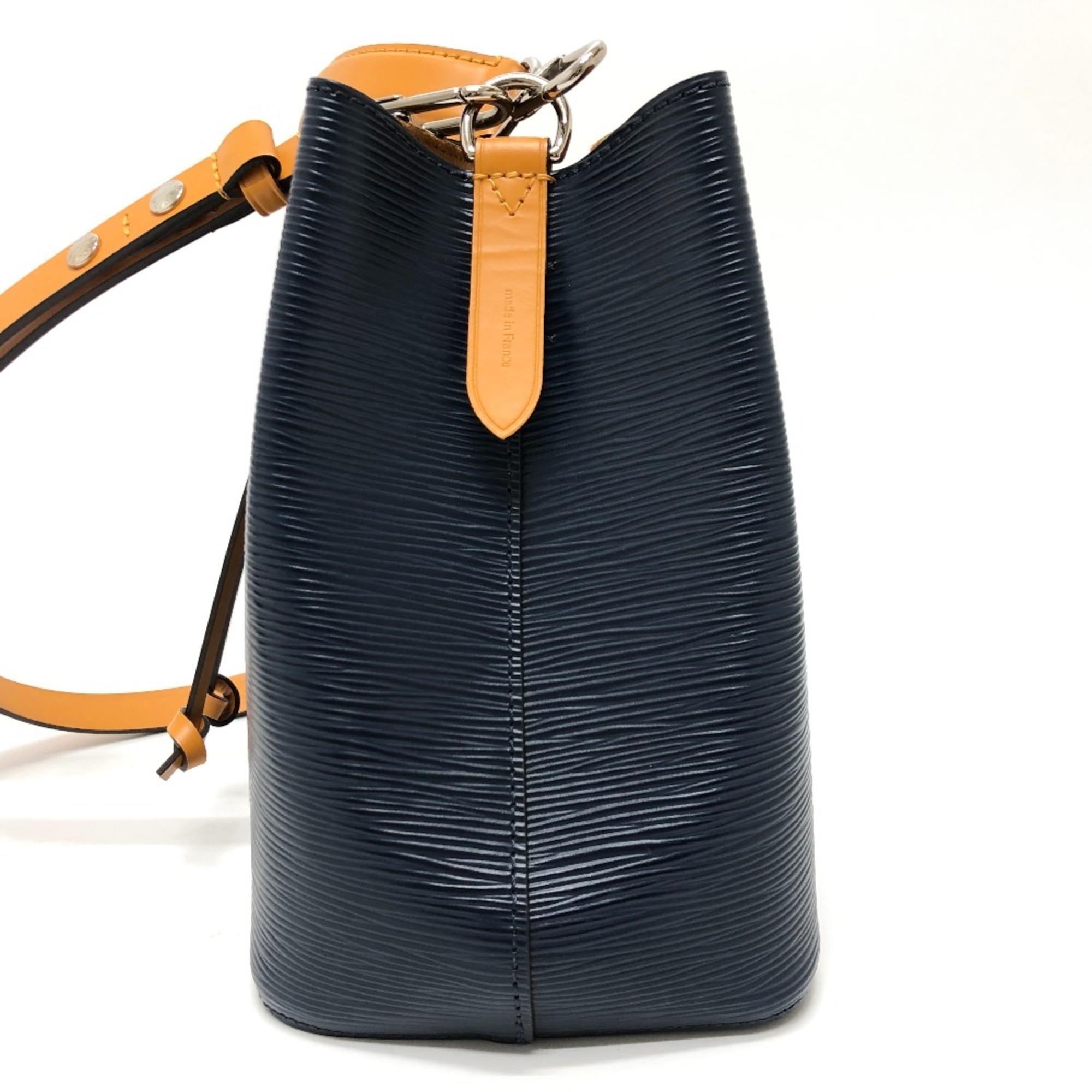 Louis Vuitton M53610 Epi Bicolor Shoulder Bag Hand Bag Shoulder Bag Andigo/Saffron Navy SilverHardware