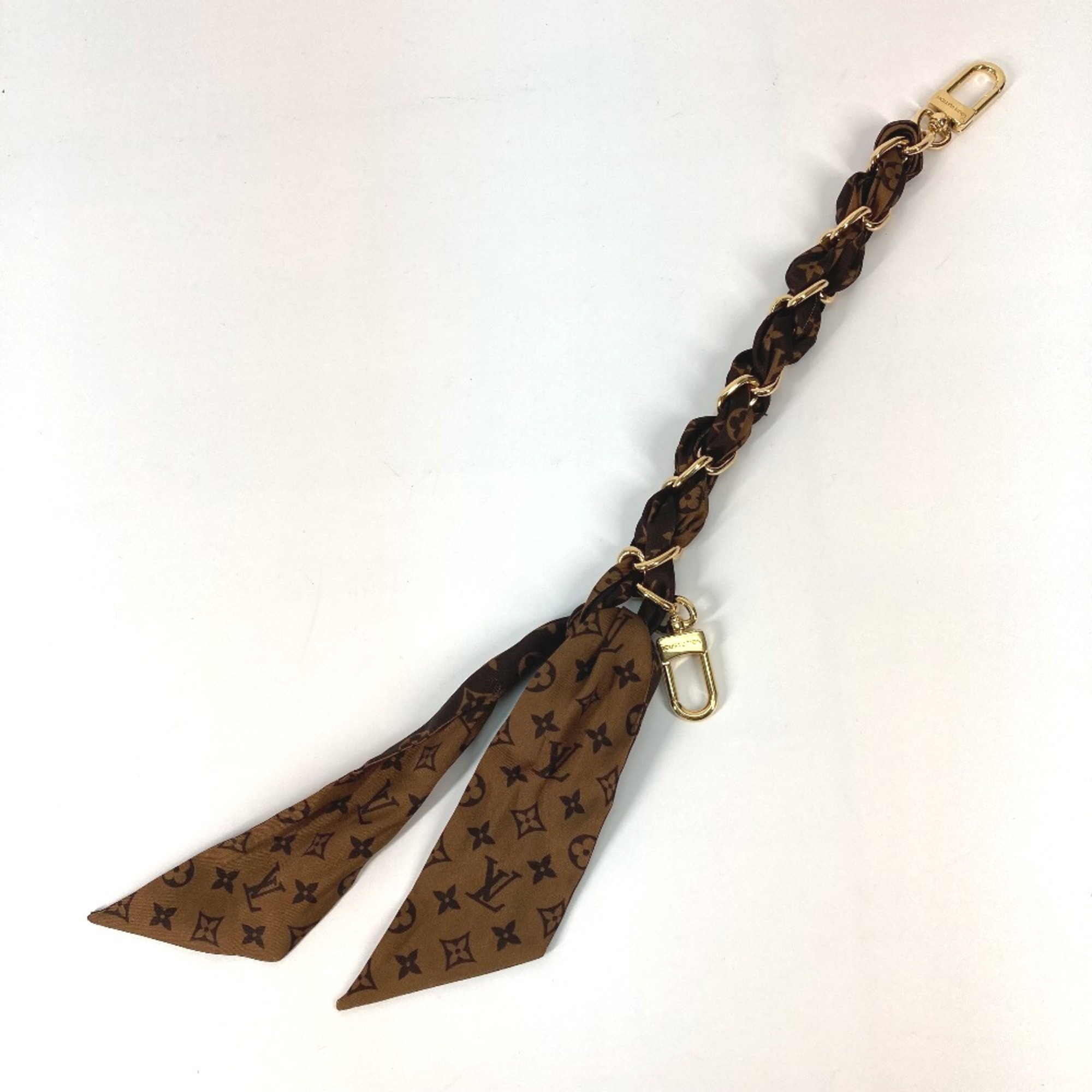 Louis Vuitton M01354 Monogram Bag accessories Key Holder charm Brown Gold