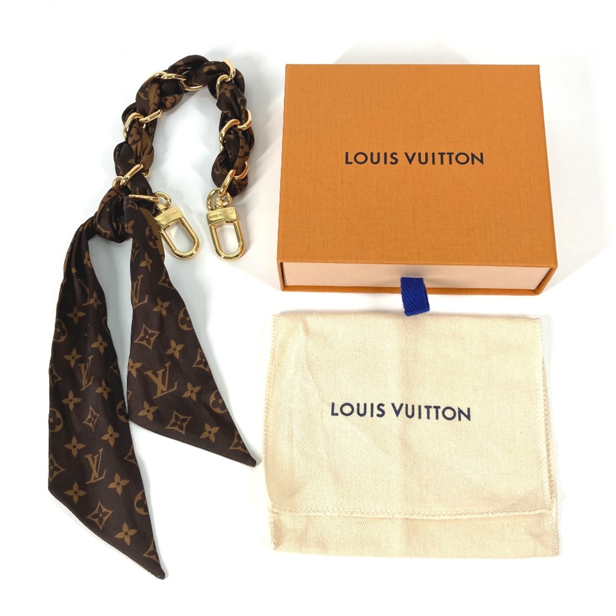 Louis Vuitton M01354 Monogram Bag accessories Key Holder charm Brown Gold