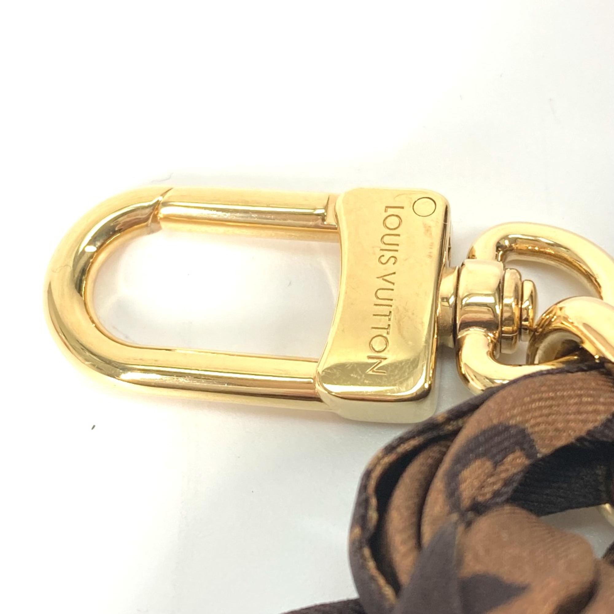 Louis Vuitton M01354 Monogram Bag accessories Key Holder charm Brown Gold