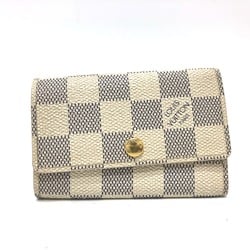 Louis Vuitton N61745 Damier Azur 6 key case Key Case White GoldHardware