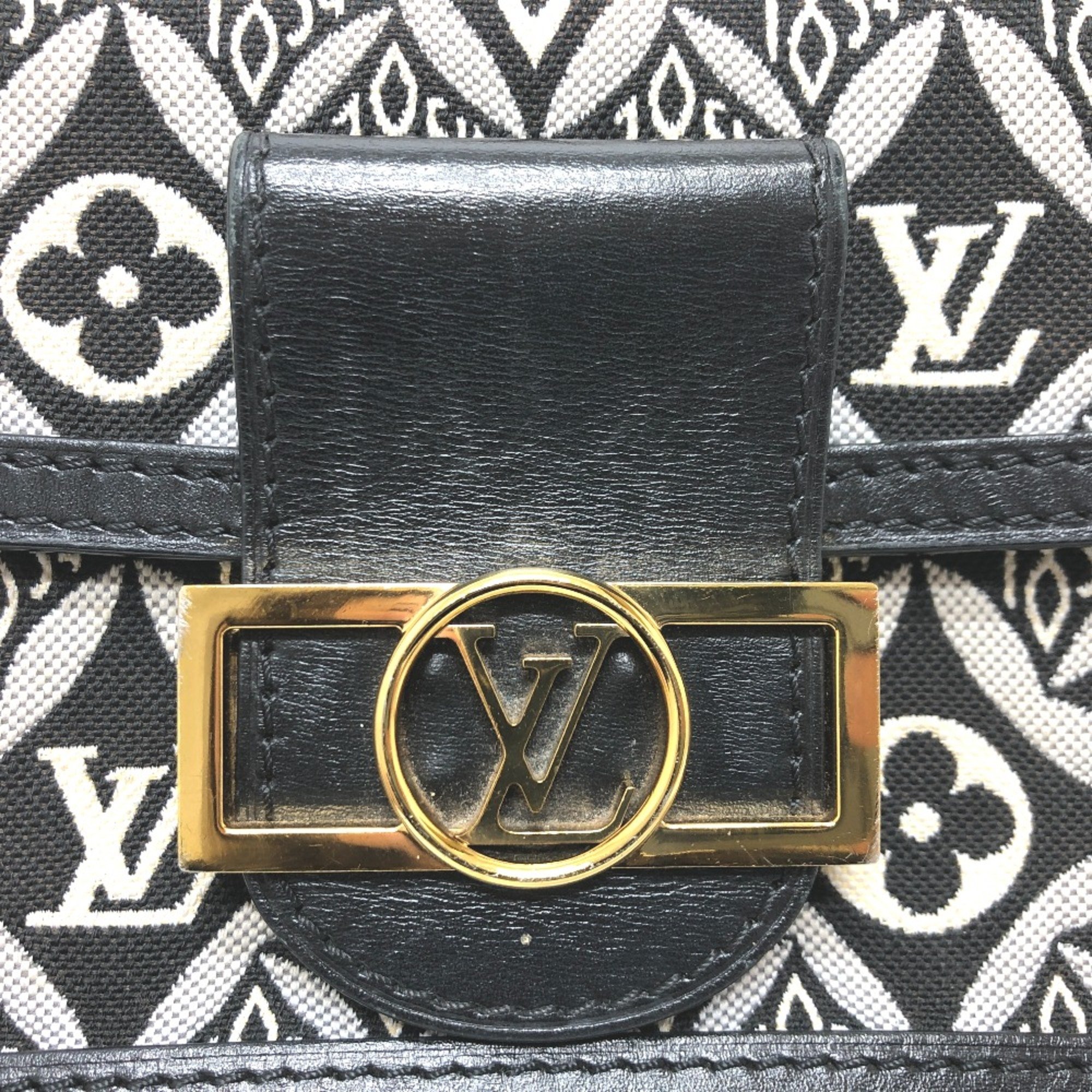 Louis Vuitton M69992 Monogram jacquard Chain Since 1854 Shoulder Bag Navy GoldHardware