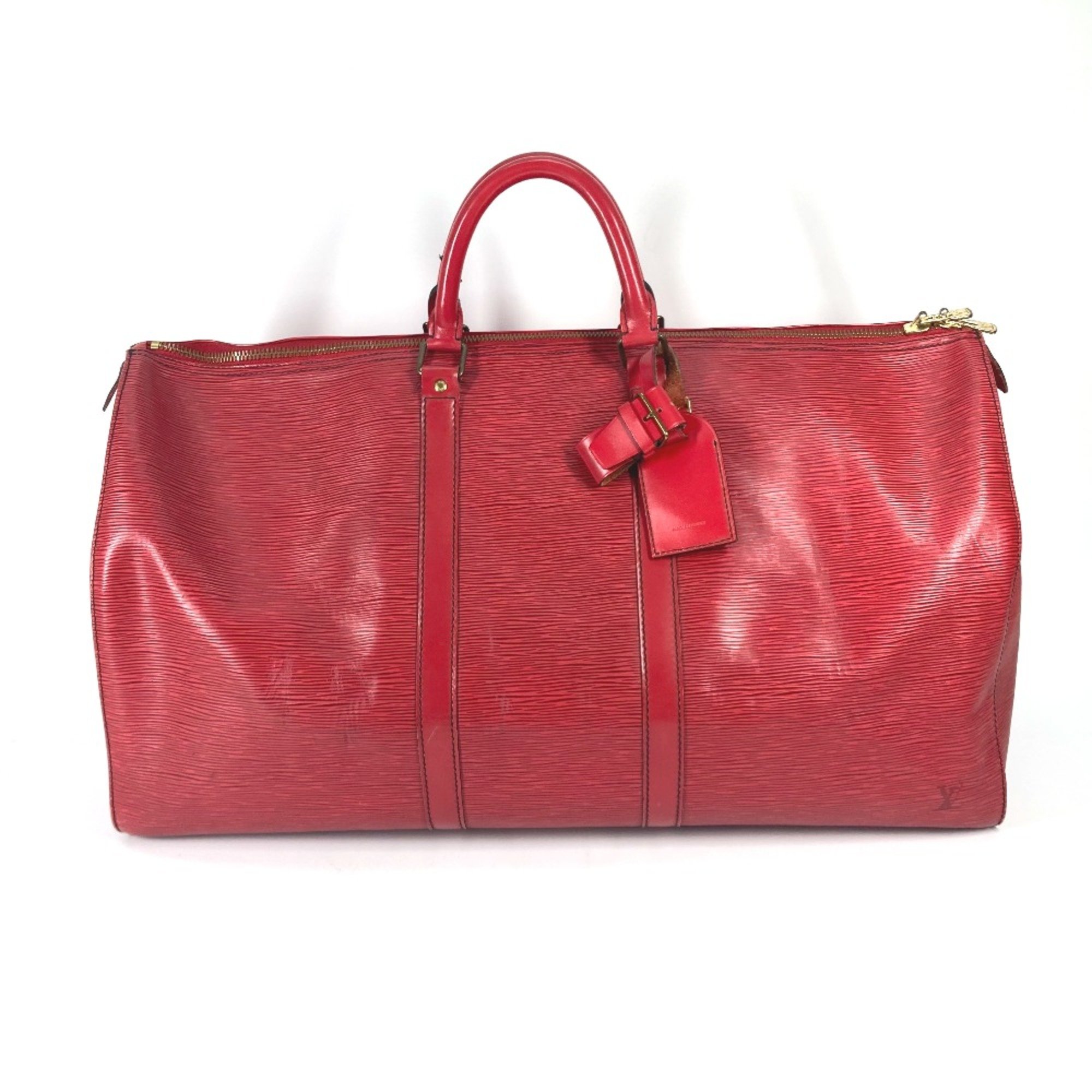 Louis Vuitton M42957 Epi Travel Bag Duffle Bag Bag Duffle Bag Castilian red Red