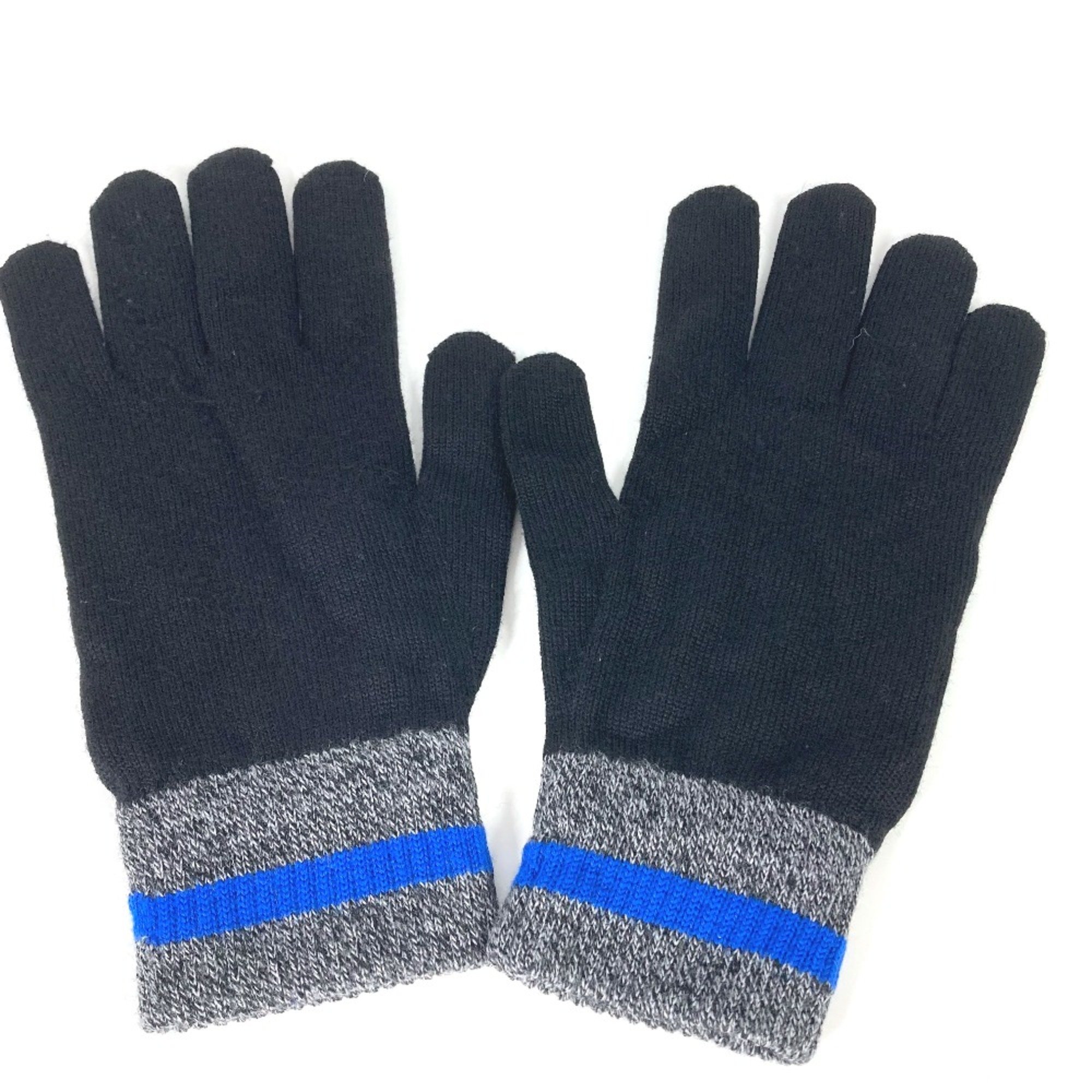 Louis Vuitton M76575 gloves Glove Black blue