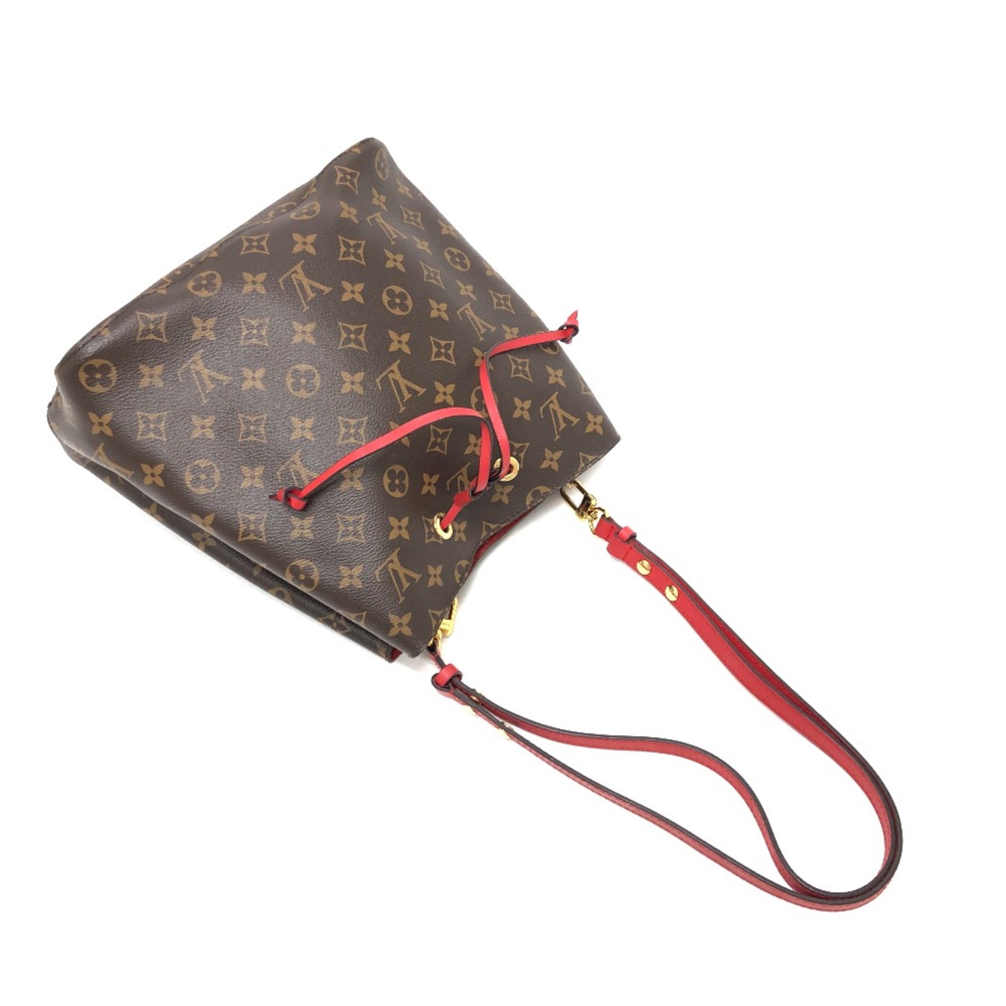 Louis Vuitton M44021 Monogram Shoulder bag Shoulder Bag Coklico Brown Red/GoldHardware