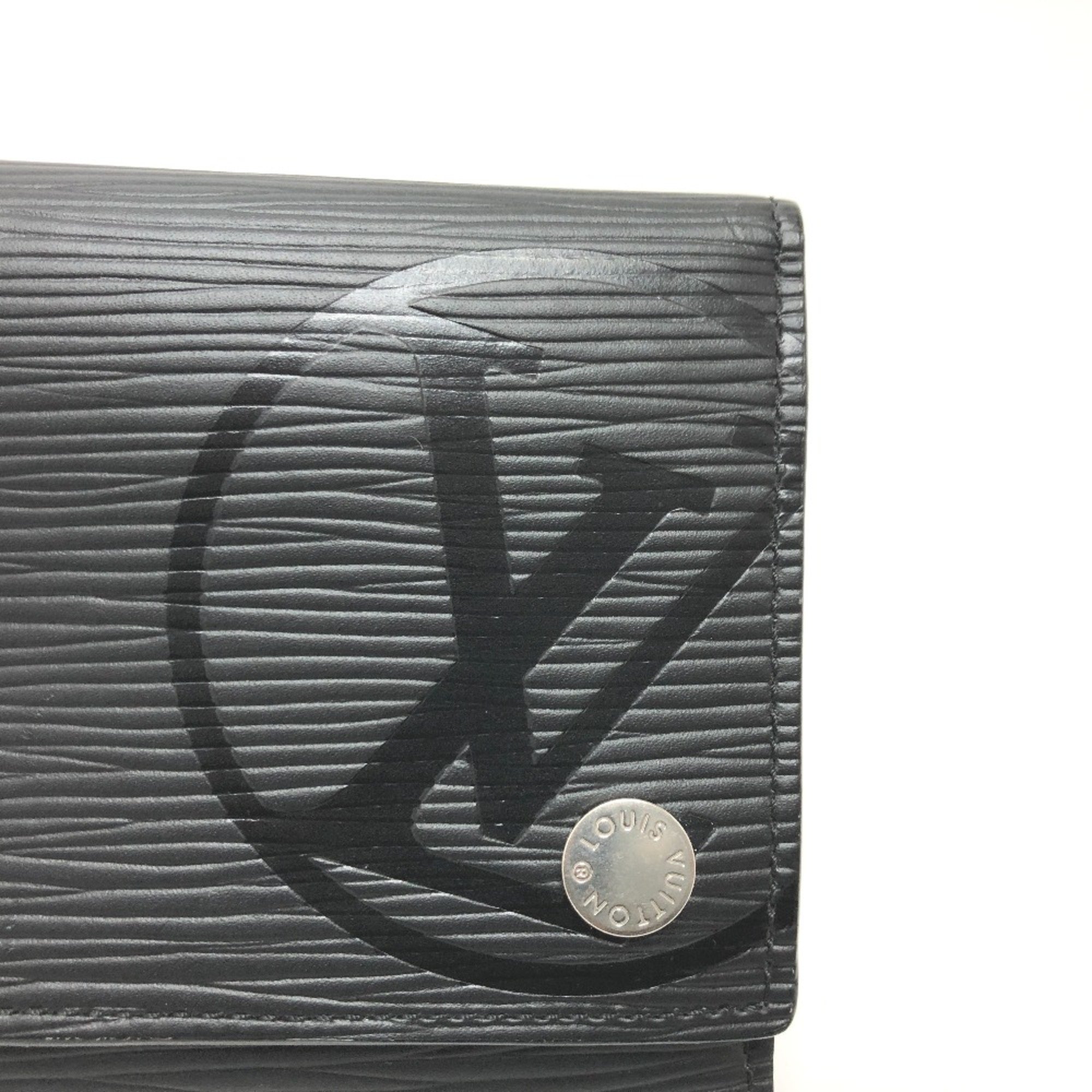 Louis Vuitton M63518 Epi LV Circle Wallet Trifold wallet Black SilverHardware