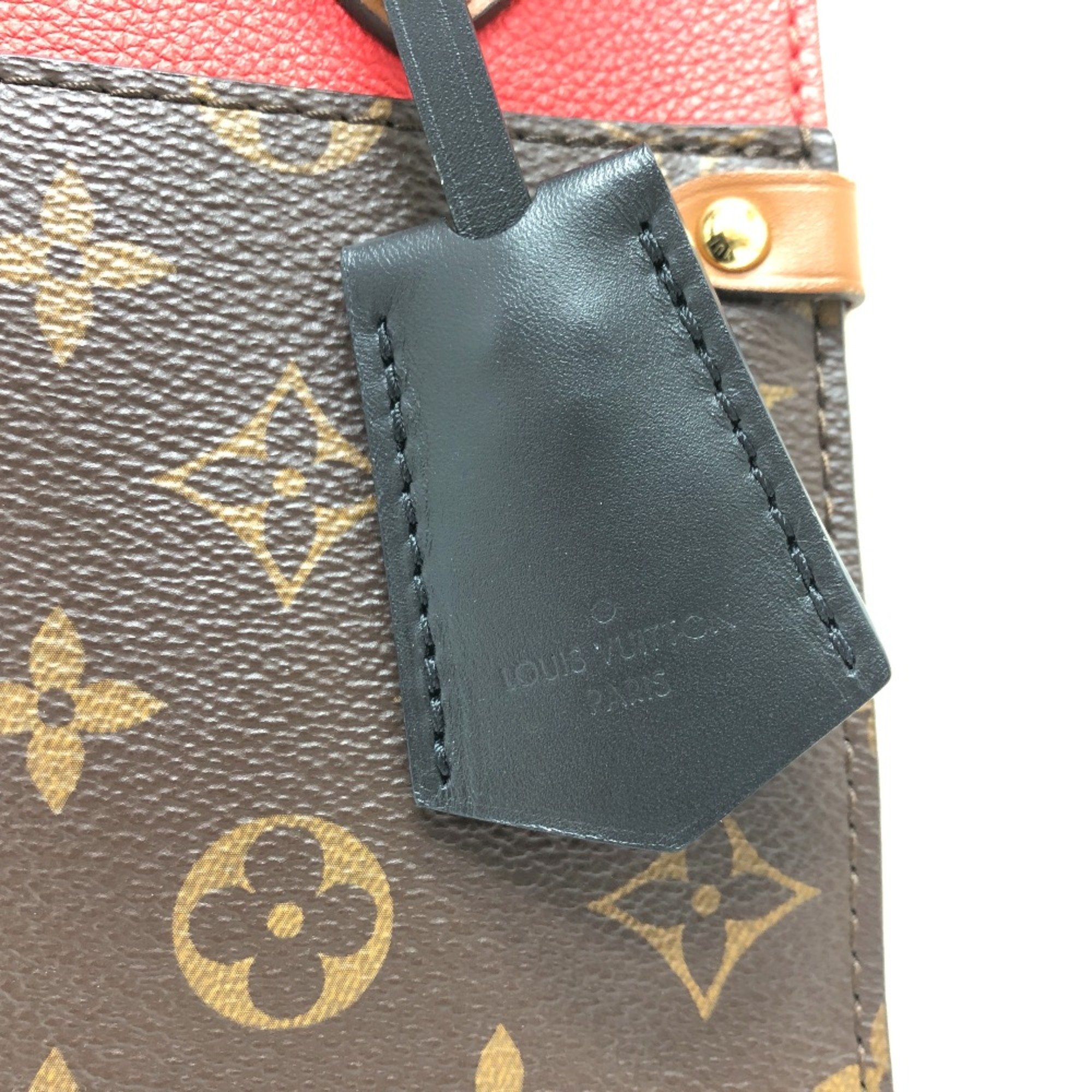 Louis Vuitton M45389 Monogram Tote Bag Brown GoldHardware