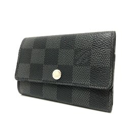 Louis Vuitton N62662 Damier Graphite 6 key case Key Case Black SilverHardware