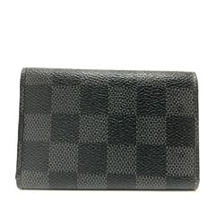 Louis Vuitton N62662 Damier Graphite 6 key case Key Case Black SilverHardware