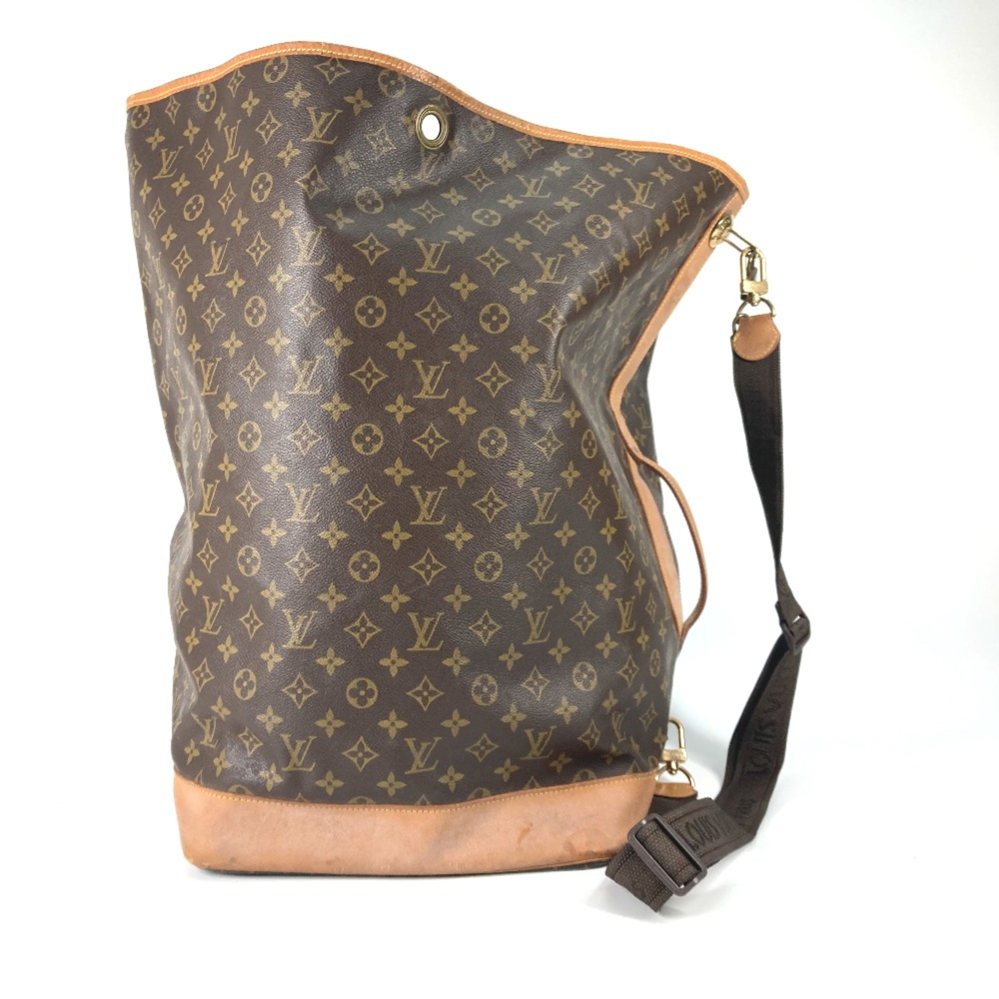 Louis Vuitton M41235 Monogram cross one shoulder Bucket type Shoulder Bag Brown