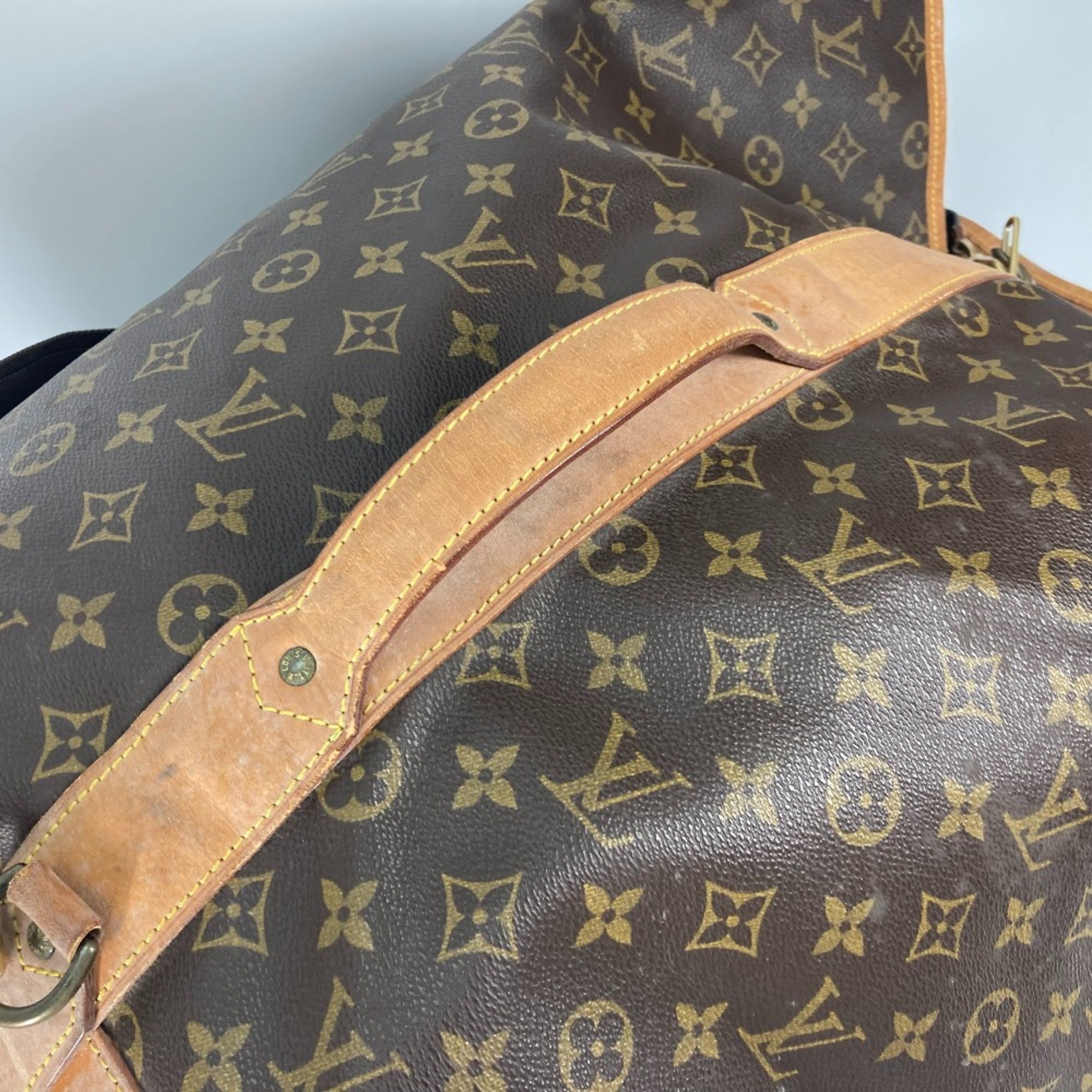 Louis Vuitton M41235 Monogram cross one shoulder Bucket type Shoulder Bag Brown