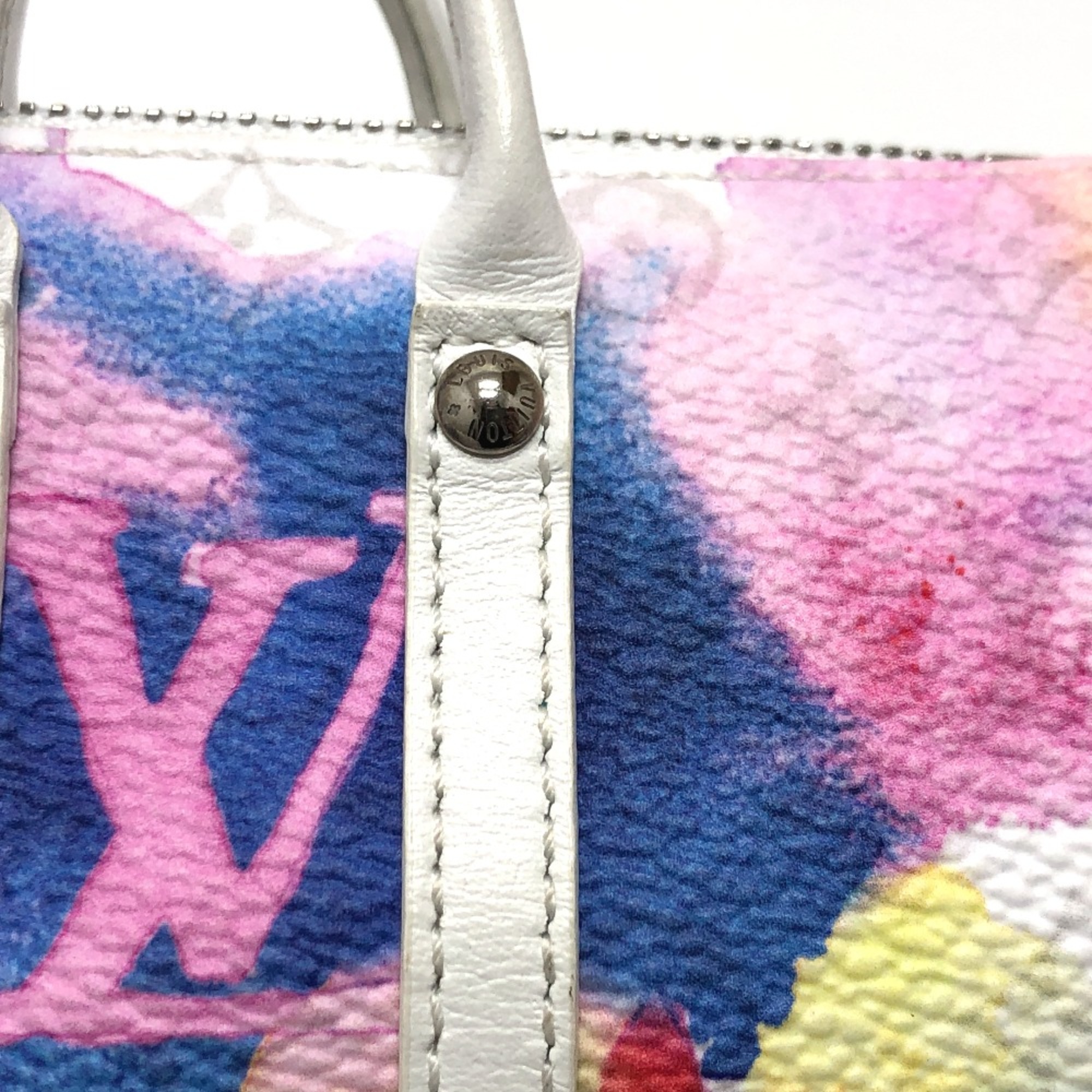 Louis Vuitton MP2975 MonogramWatercolor Bag Charm Multicolore SilverHardware