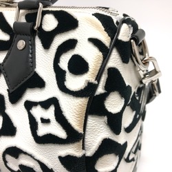 Louis Vuitton M45563 Tufted - Monogram Canvas Mini 2WAY Shoulder Crossbody Duffle Bag White x Black SilverHardware