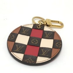 Louis Vuitton M68657 Portocre Monogram check Bag Charm Key Holder Brown GoldHardware