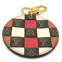 Louis Vuitton M68657 Portocre Monogram check Bag Charm Key Holder Brown GoldHardware