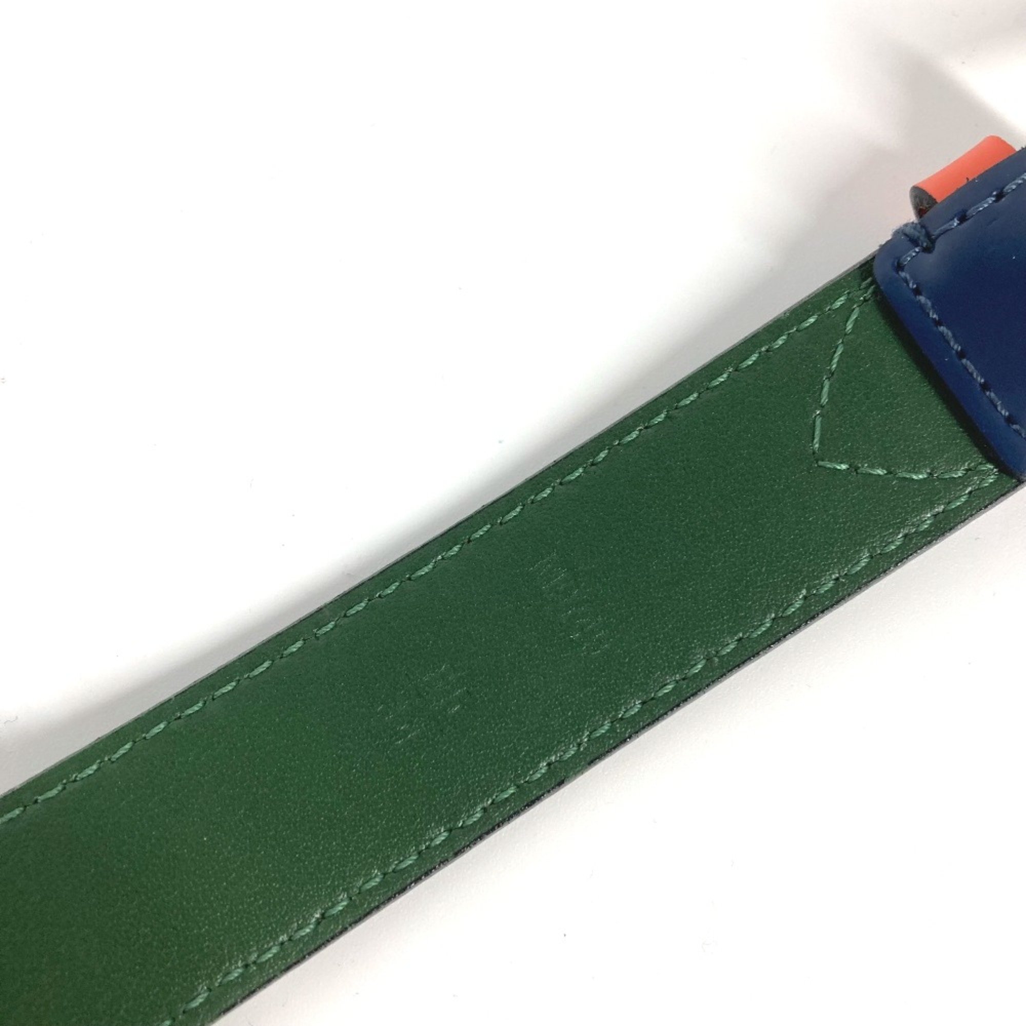 Louis Vuitton M9749V Epi belt Orange Navy x Green