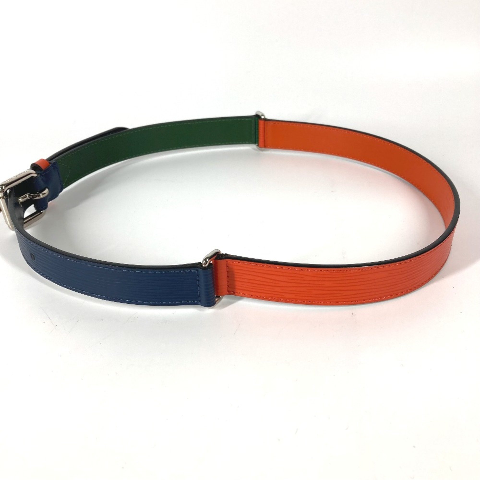 Louis Vuitton M9749V Epi belt Orange Navy x Green