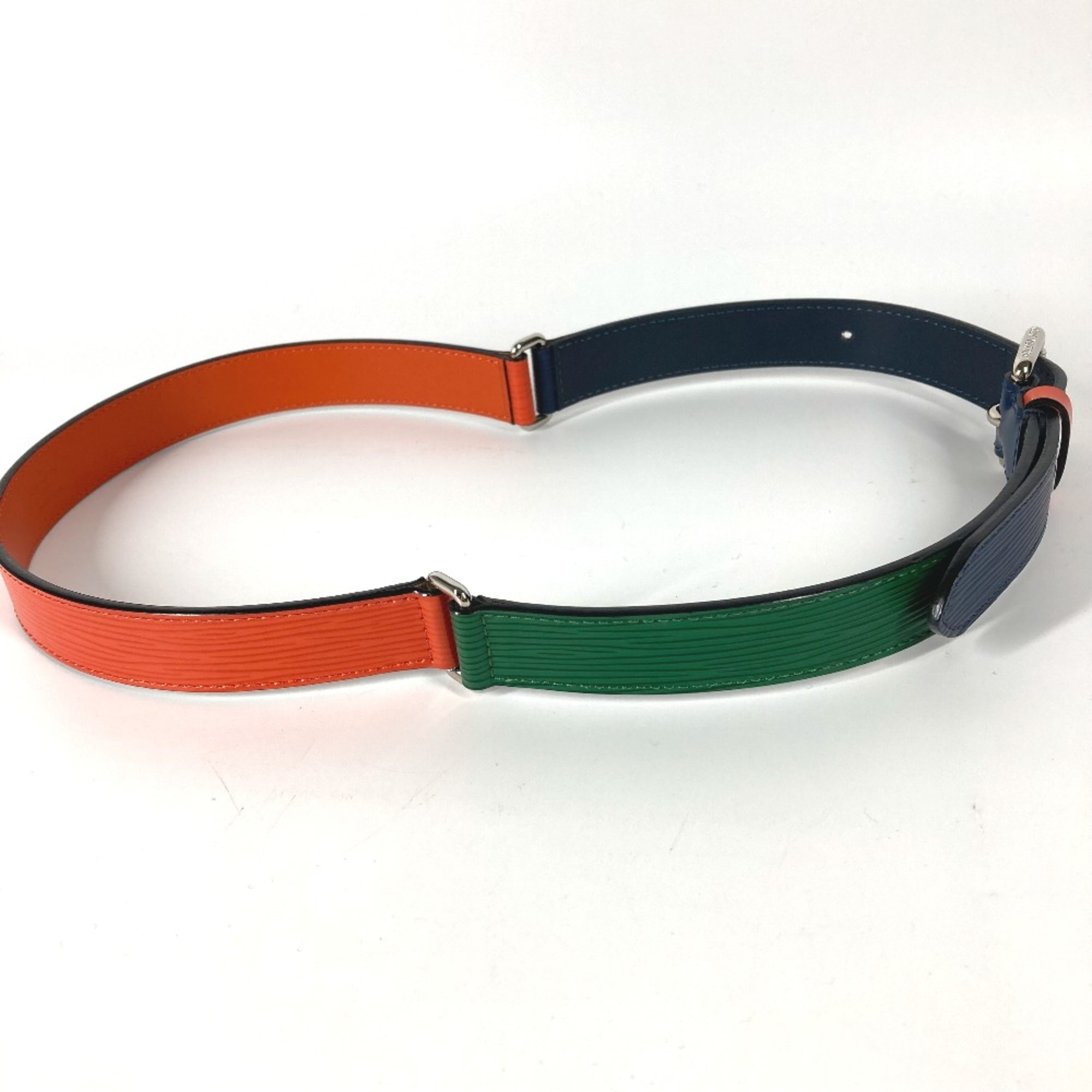 Louis Vuitton M9749V Epi belt Orange Navy x Green