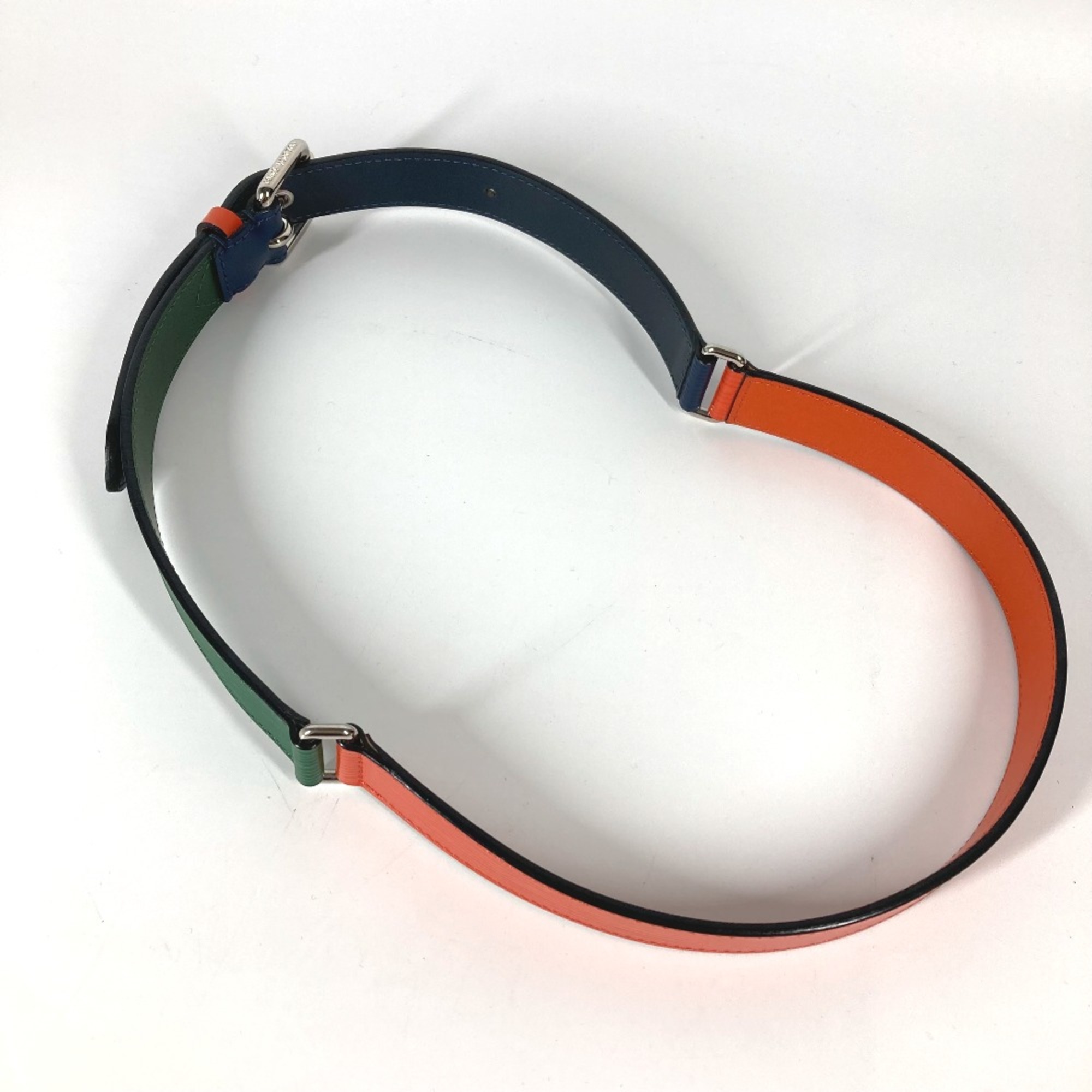 Louis Vuitton M9749V Epi belt Orange Navy x Green