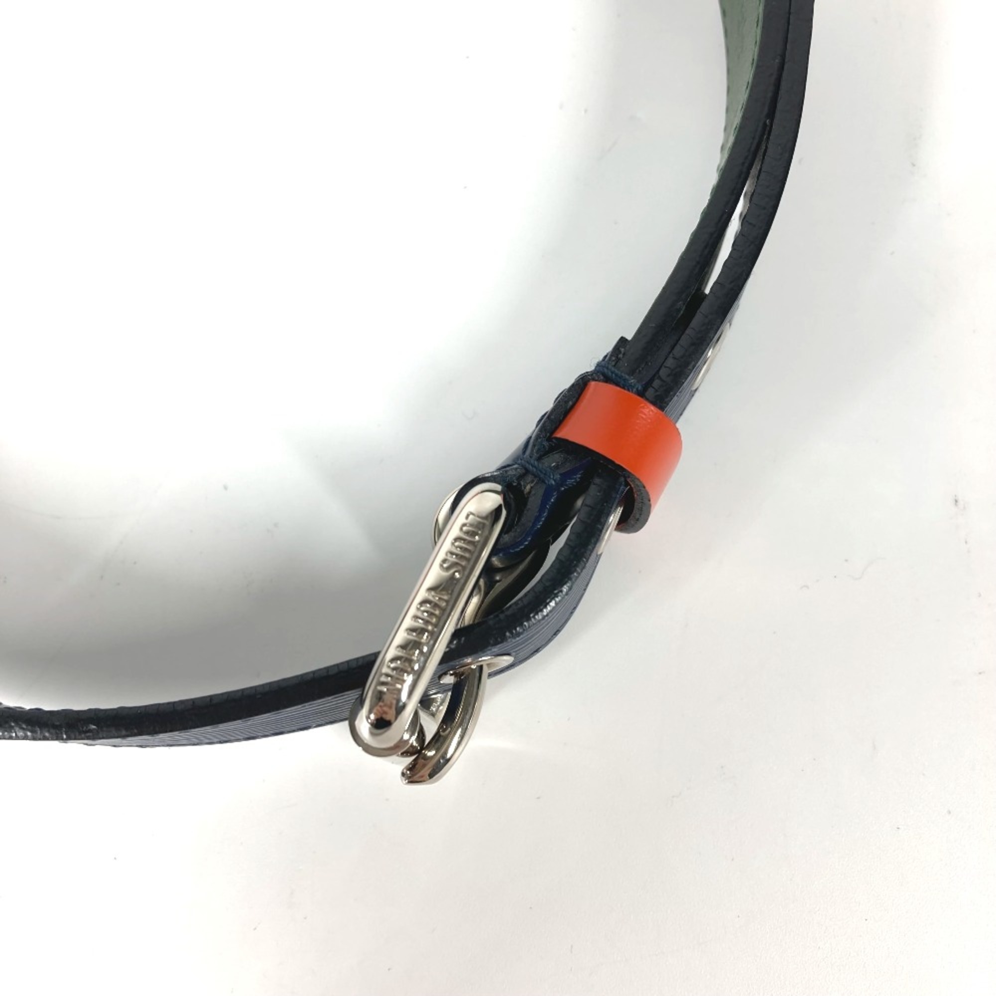 Louis Vuitton M9749V Epi belt Orange Navy x Green