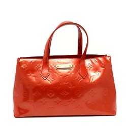 Louis Vuitton M93644 MonogramVernis Bluebird Tote Bag Orange Based GoldHardware