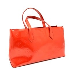 Louis Vuitton M93644 MonogramVernis Bluebird Tote Bag Orange Based GoldHardware