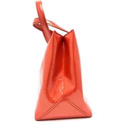 Louis Vuitton M93644 MonogramVernis Bluebird Tote Bag Orange Based GoldHardware