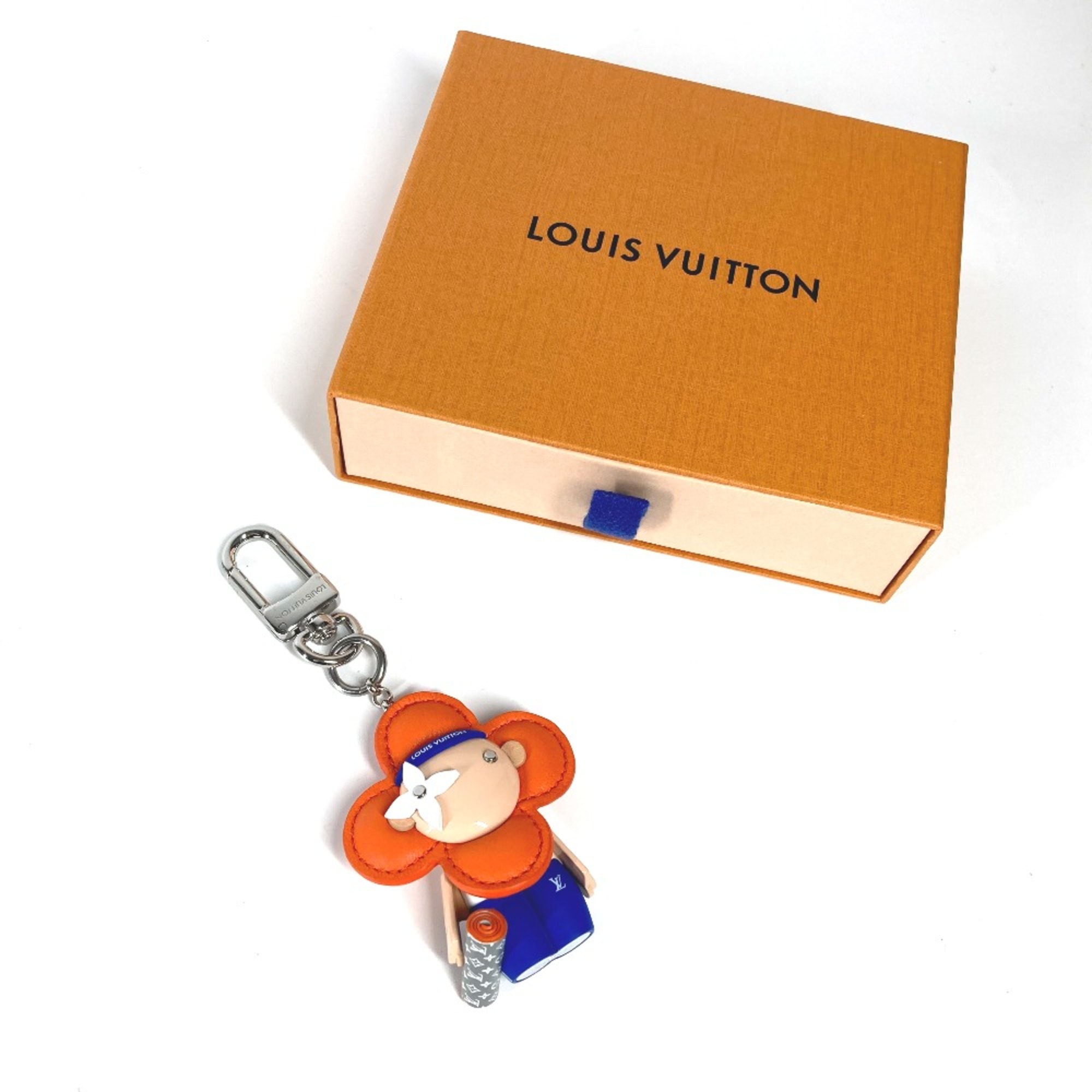 Louis Vuitton M01198 Bag Charm Key Holder Orange blue