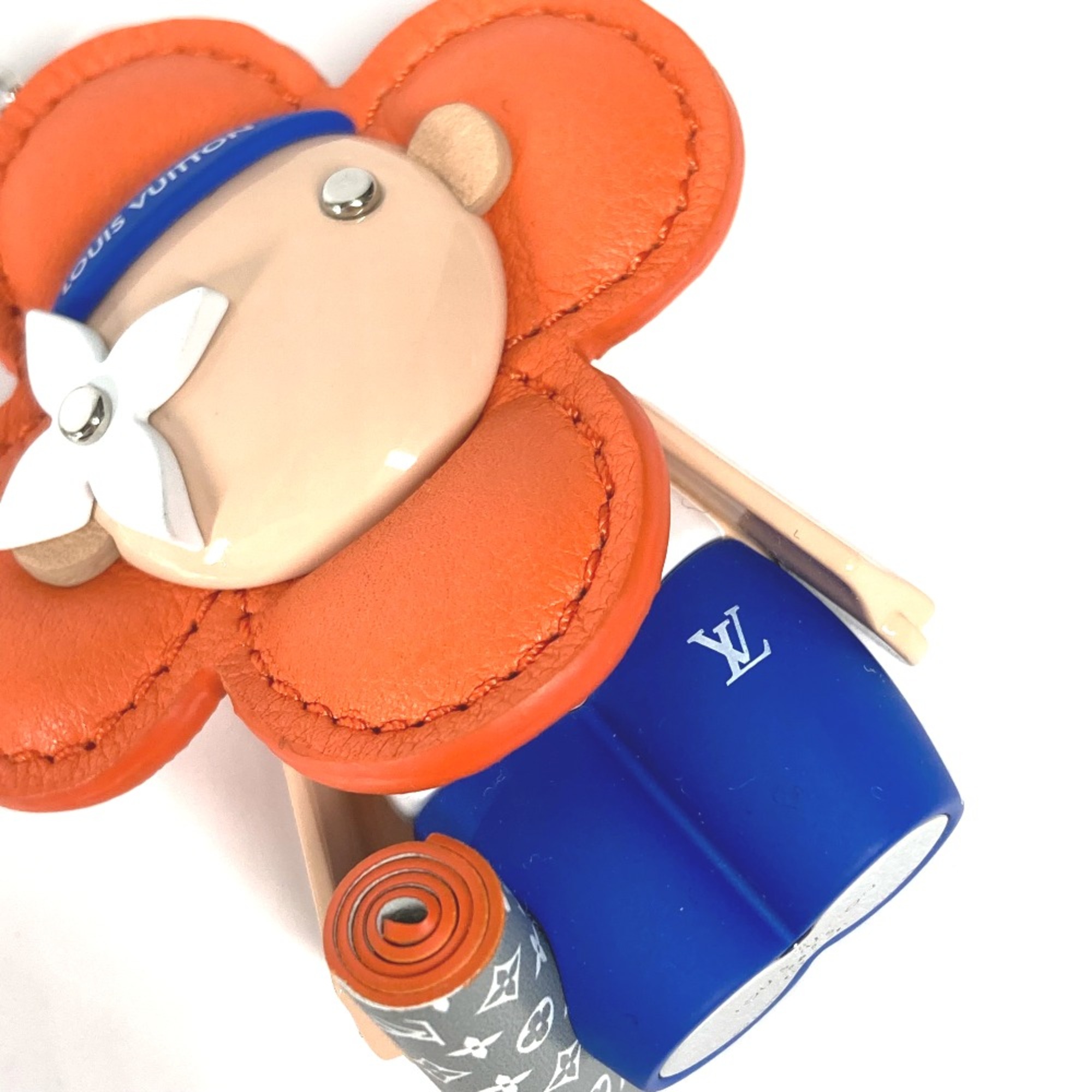 Louis Vuitton M01198 Bag Charm Key Holder Orange blue