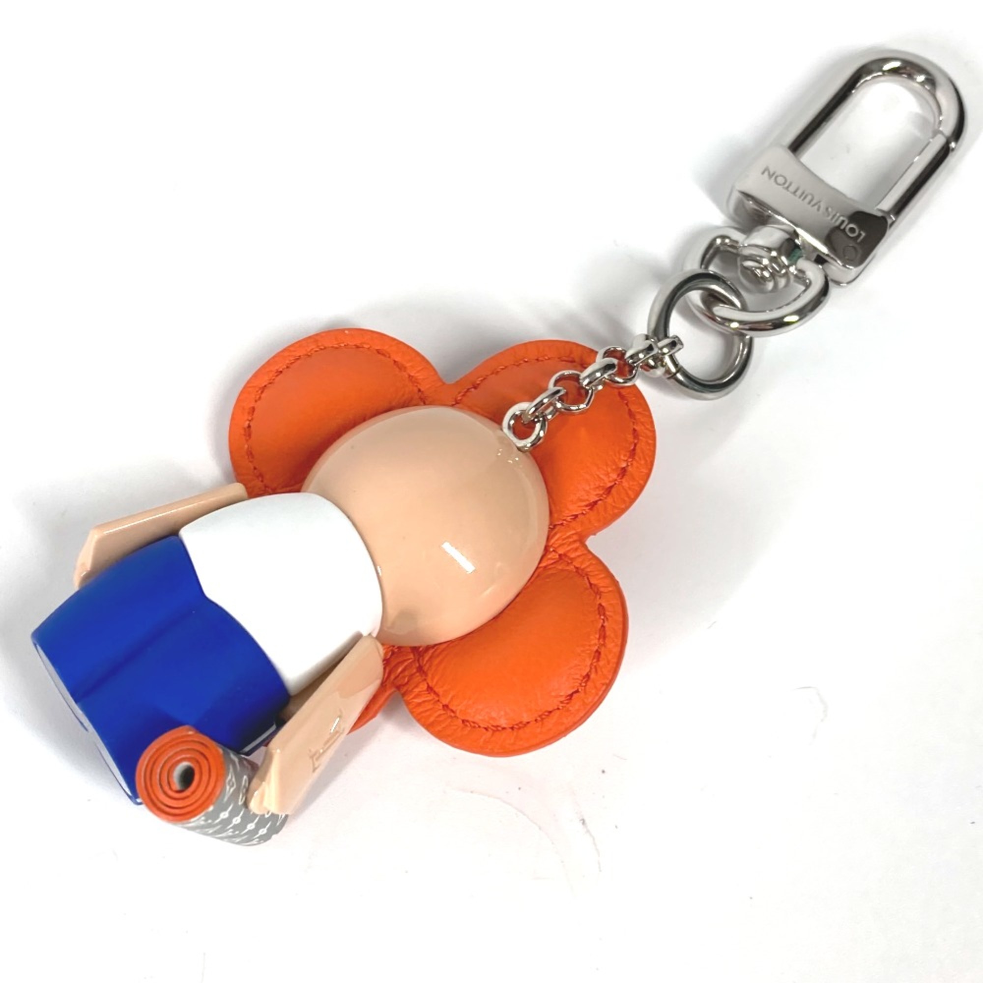 Louis Vuitton M01198 Bag Charm Key Holder Orange blue