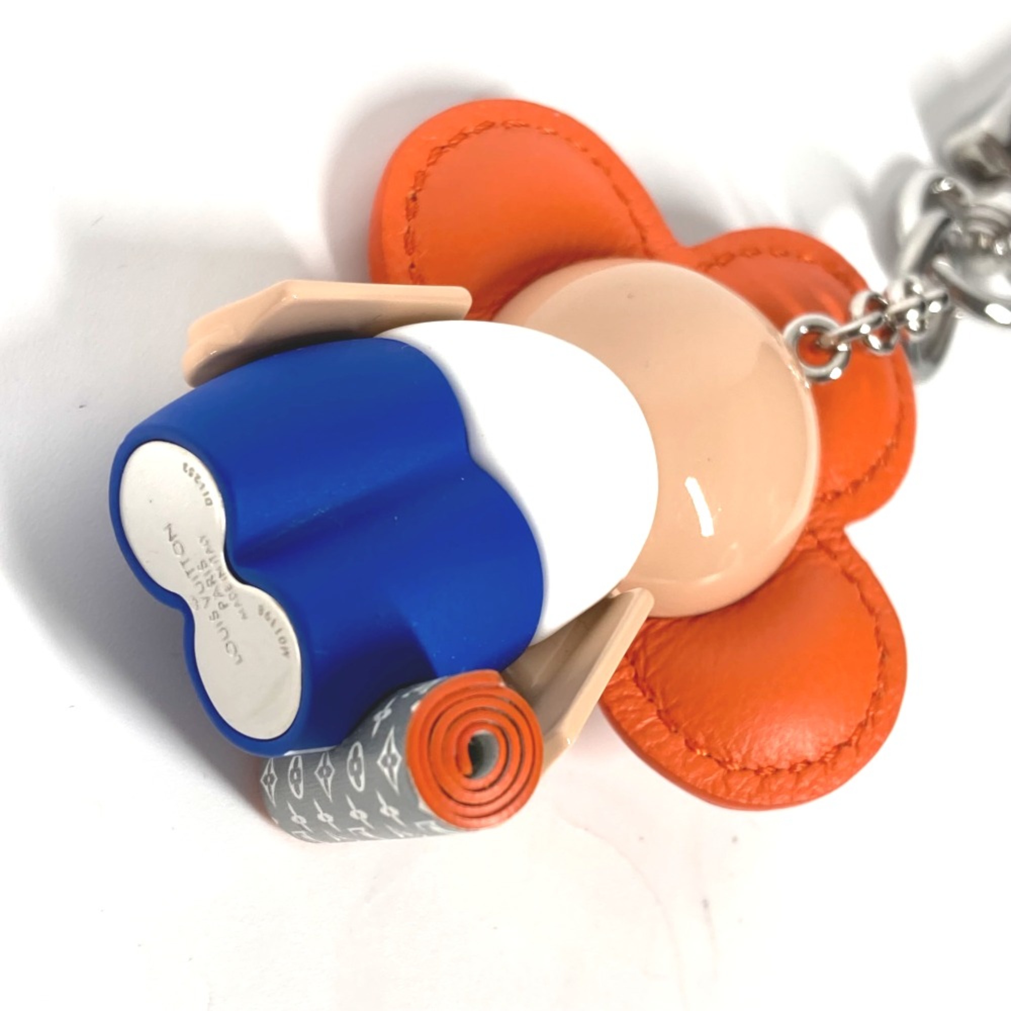 Louis Vuitton M01198 Bag Charm Key Holder Orange blue