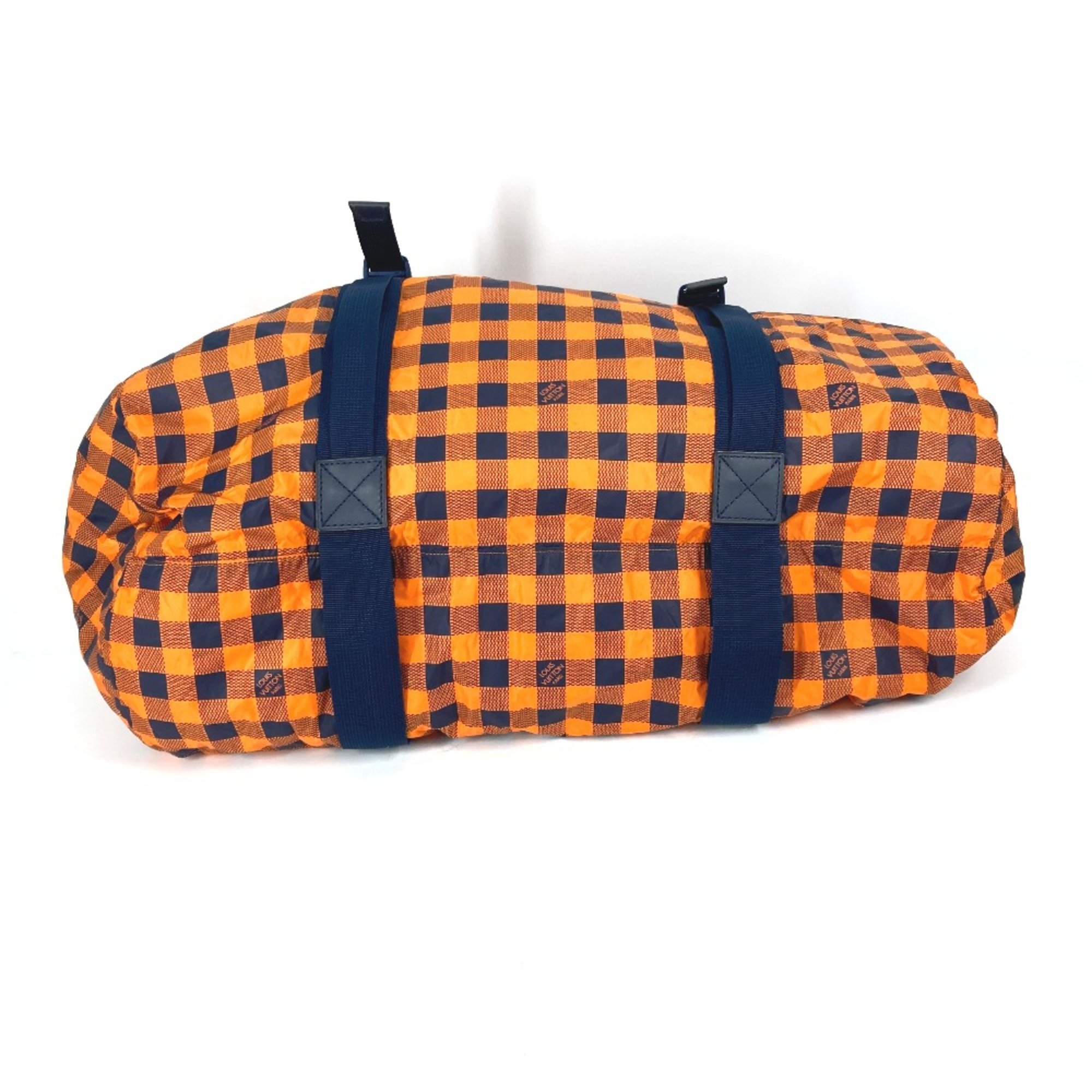 Louis Vuitton N41232 Damier van tulle 2WAY Shoulder Bag Duffle Bag Orange Navy