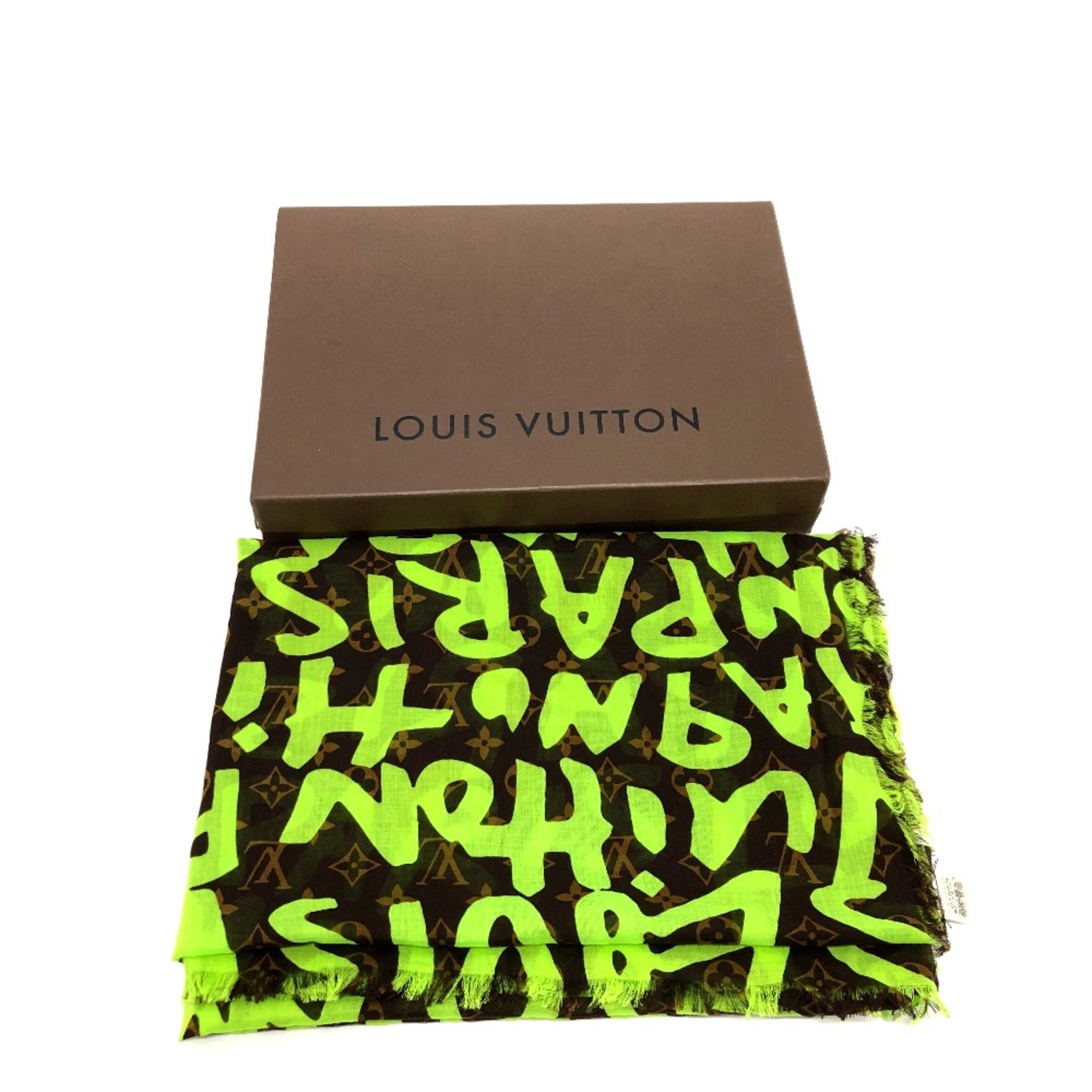 Louis Vuitton M72387 Monogram Scarf shawl Vert Green