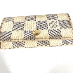 Louis Vuitton N60020 Damier Azur 4 keys Key Case White