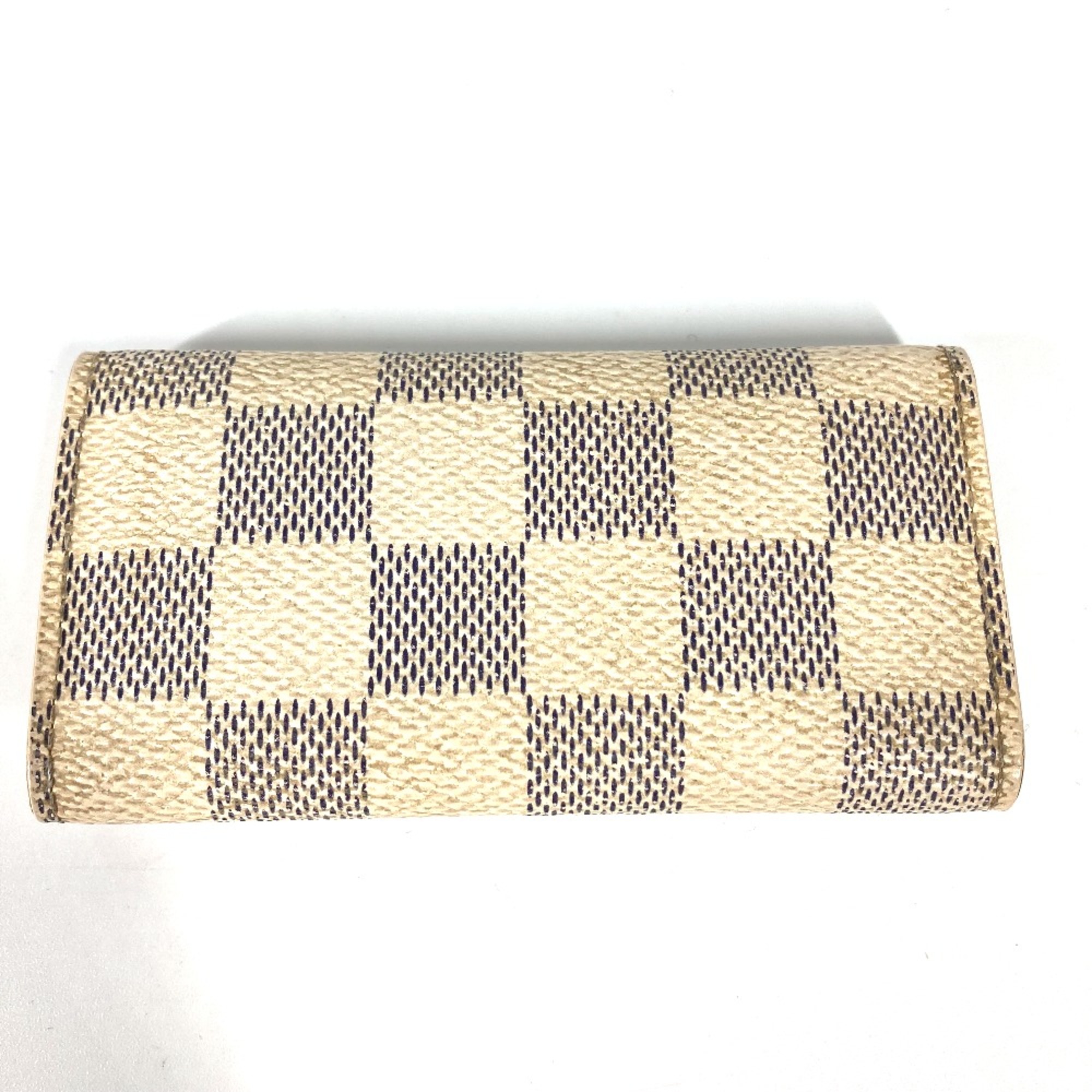 Louis Vuitton N60020 Damier Azur 4 keys Key Case White