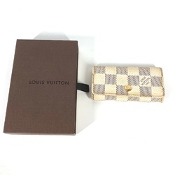 Louis Vuitton N60020 Damier Azur 4 keys Key Case White