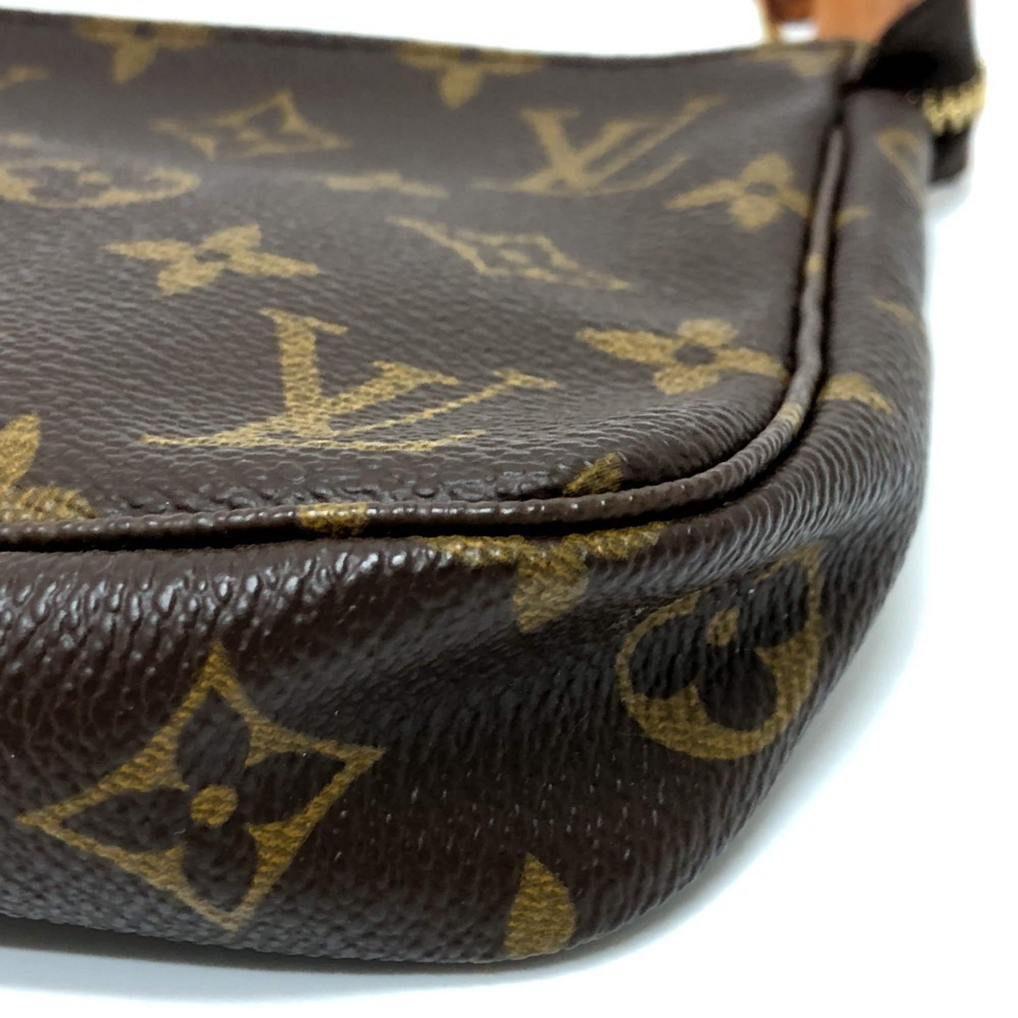 Louis Vuitton M51980 Pochette-Accessoires bag Accessory pouch Brown GoldHardware