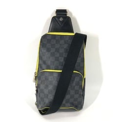 Louis Vuitton N42424 Damier Graphite cross body bag bag Shoulder Bag Black yellow