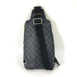 Louis Vuitton N42424 Damier Graphite cross body bag bag Shoulder Bag Black yellow