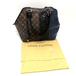 Louis Vuitton M40504 Monogram Shoulder bag Tote Bag Brown Black/Blue/GoldHardware