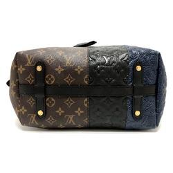 Louis Vuitton M40504 Monogram Shoulder bag Tote Bag Brown Black/Blue/GoldHardware