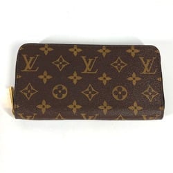 Louis Vuitton M41895 Monogram Zip Around Long Wallet Fuchsia Brown