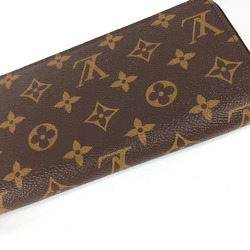 Louis Vuitton M41895 Monogram Zip Around Long Wallet Fuchsia Brown