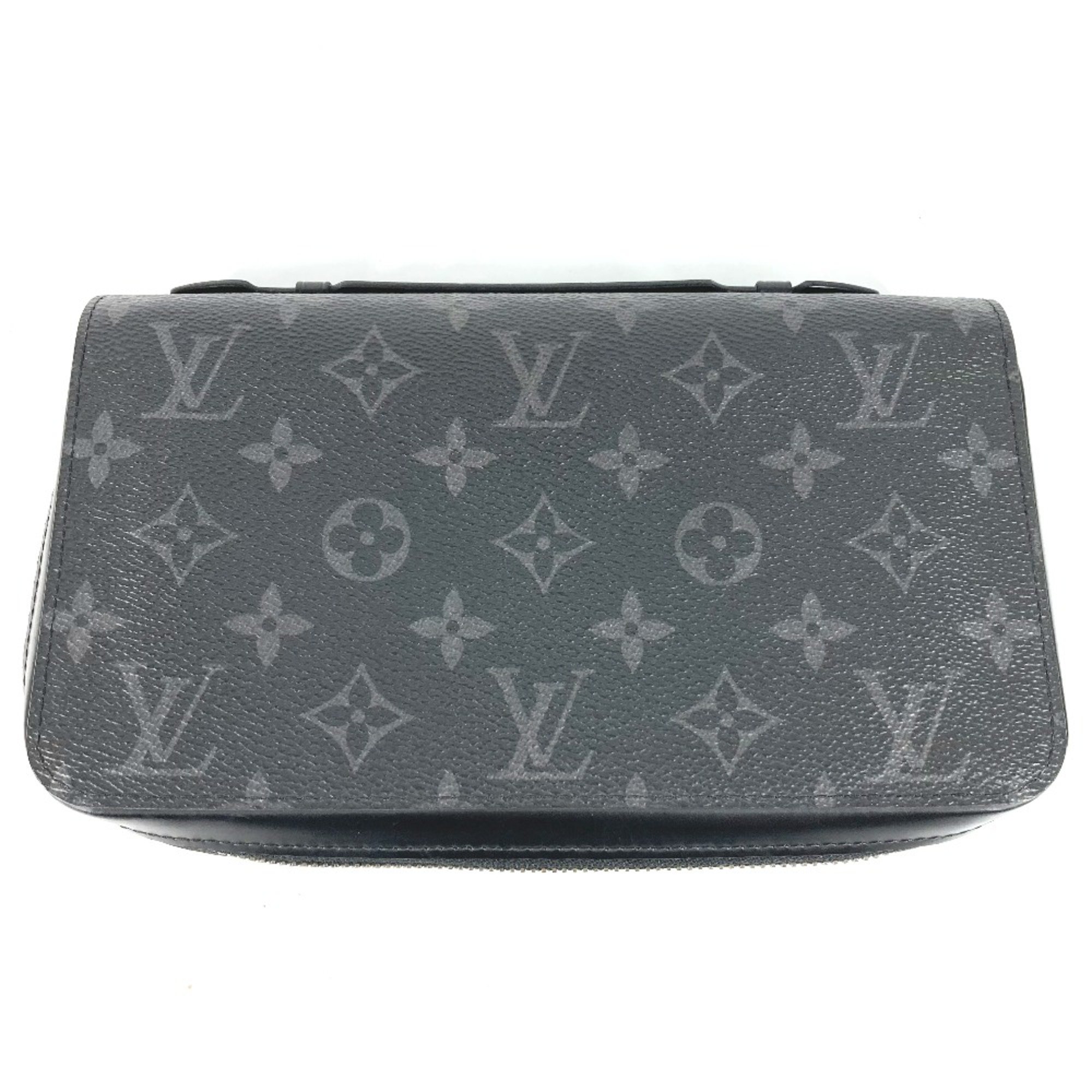 Louis Vuitton M61698 MonogramEclipse Travel Case Hand Bag Long Wallet Long Wallet Black